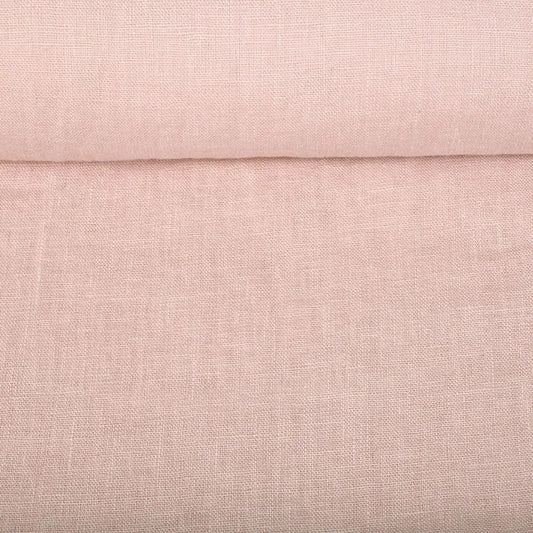 Ľanová látka svetlo ružová 200 g/m²