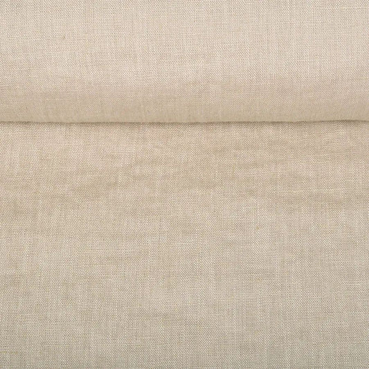 Ľanová látka béžová 200 g/m²