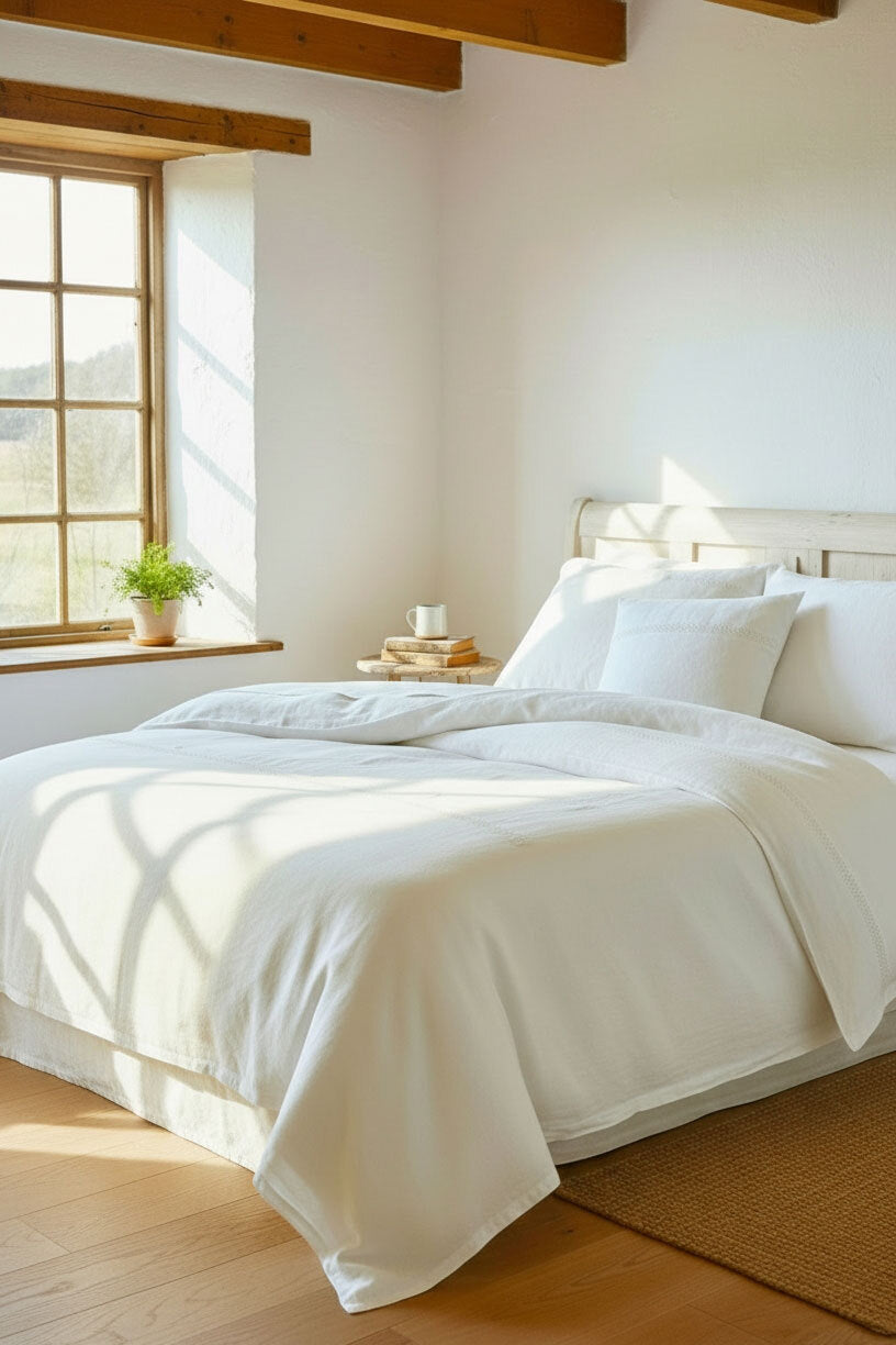 České ľanové čipkované obliečky na prikrývku a vankúš