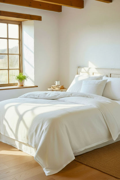 České ľanové čipkované obliečky na prikrývku a vankúš