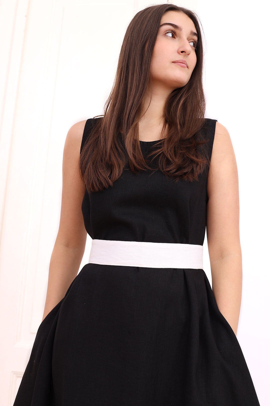 Ľanový opasok Lotika stredná šírka