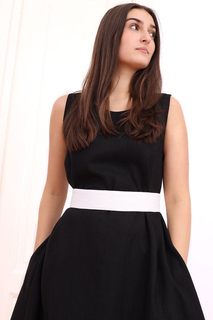 Ľanový opasok Lotika stredná šírka