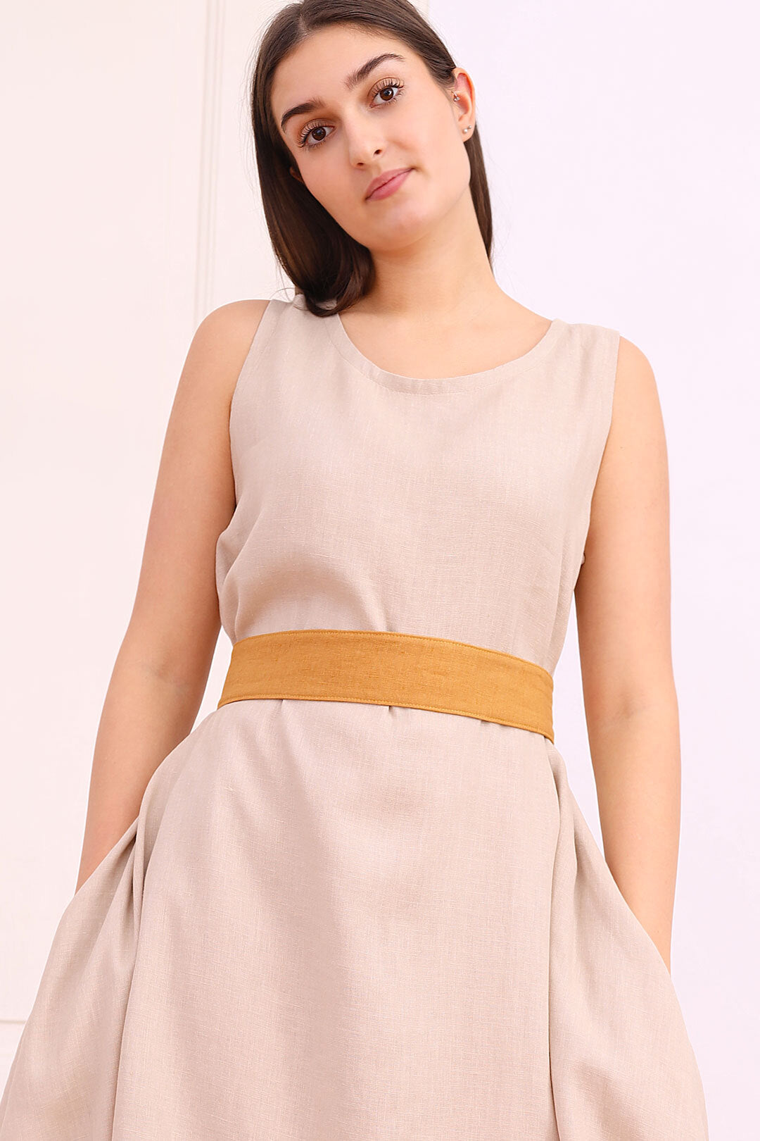 Ľanový opasok Lotika stredná šírka