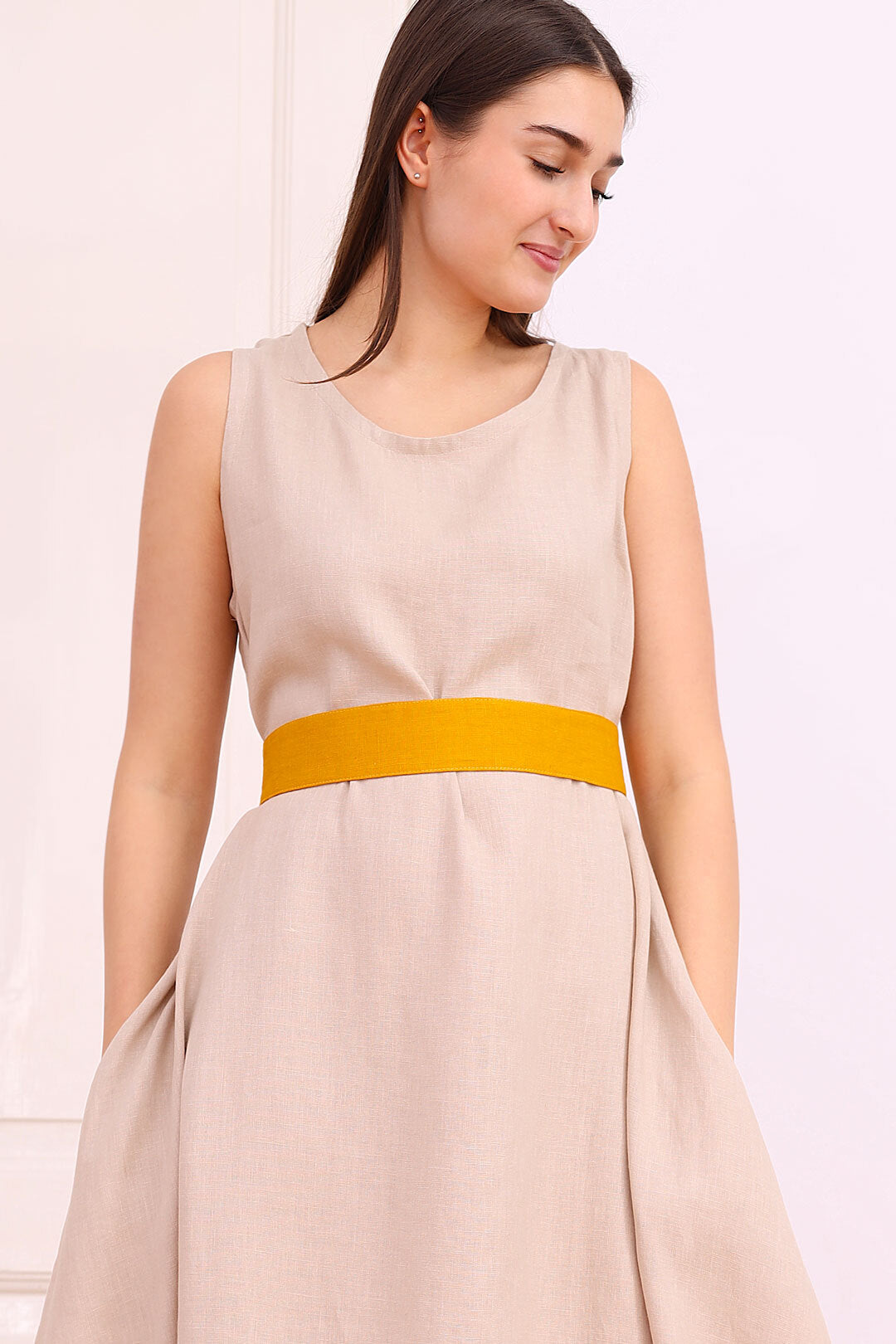 Ľanový opasok Lotika stredná šírka