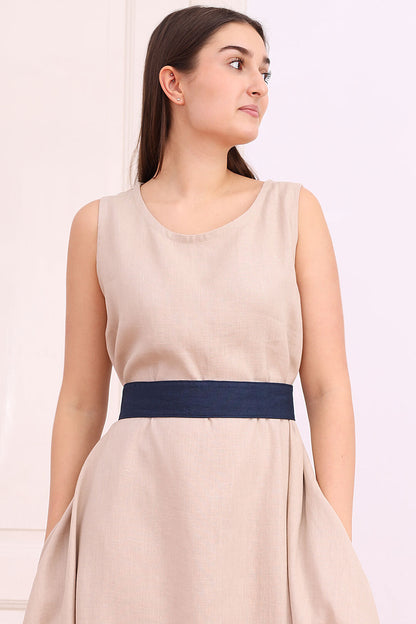 Ľanový opasok Lotika stredná šírka